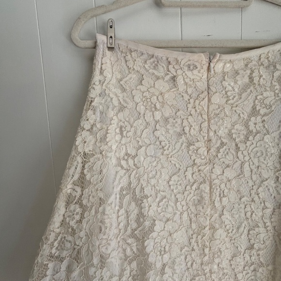 Forever 21 lace overlay lined a-line skirt size L - Picture 10 of 17